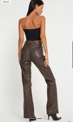 Motel Rocks Brown Leather Pants