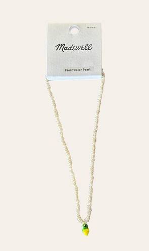 Madewell  Freshwater Pearl Lemon Necklace NEW