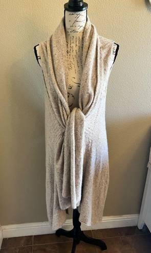 Brochu Walker  Oatmeal Sweater Wrap Knit Vest Size S