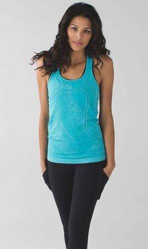 Lululemon  Swiftly Tech Racerback Heathered Peacock Sz 2