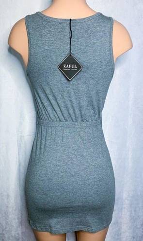 Zaful Gray, Hollowed, Comfy, Mini Dress