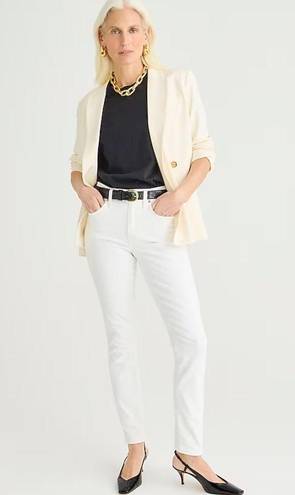 J.Crew  Petite 9" toothpick jean in white wash Size 27P NWT