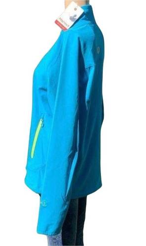 Marmot Womens Tempo M3 Soft Shell Lightweight Jacket Coat Sea Blue Large NWT