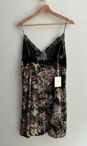 Revolve Floral Satin Mini Dress