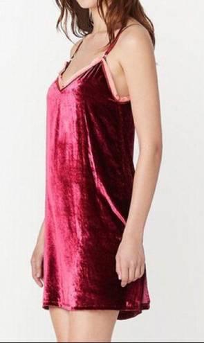 Marc Jacobs NWT  Pink Velvet Slip Dress