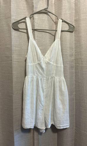 American Eagle Outfitters Women's White Playsuit-romper