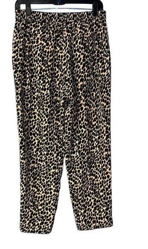 J.Crew  animal print pull-on Jamie pants 8