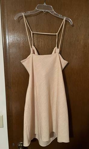 L'Academie NWT L’Academie Chessa Dress in Tan-Sand Yellow