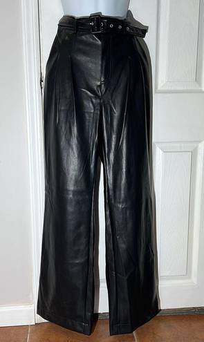 7 For All Mankind NWT faux leather wide leg pants