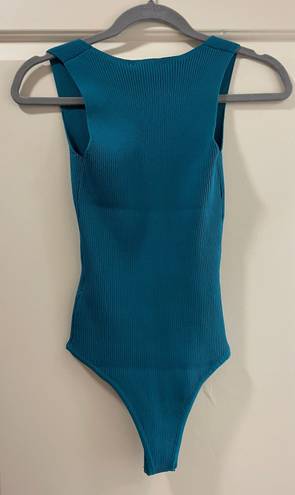 Happily Grey Knit Bodysuit Blue