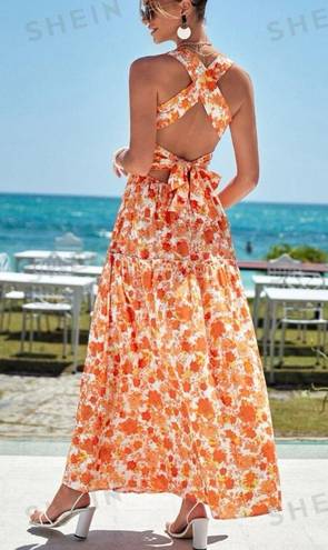 Floral Maxi Dress Multi Size XS