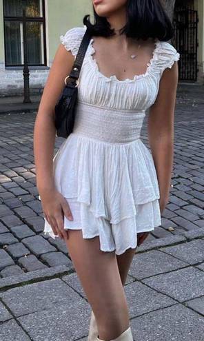 Princess Polly White Romper Dress