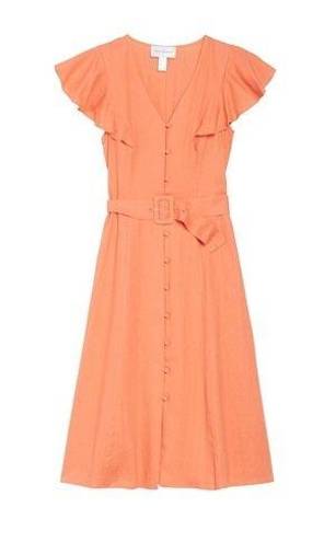 Donna Morgan NWT  Flutter Sleeve Belted Midi Dress