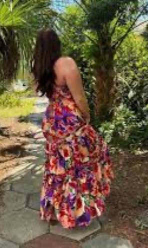 Abel the label  ATL Maxi Dress New Size Small Floral Retro Smocked Boho Chic