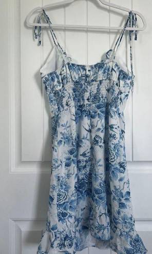 Blue floral mini dress | L Size L