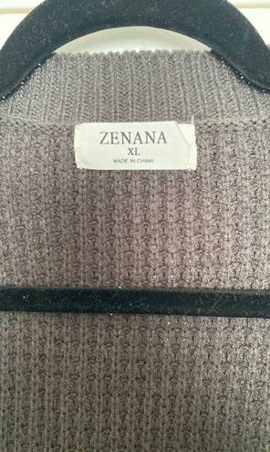 Zenana Outfitters Dark Gray Cardigan Sweater