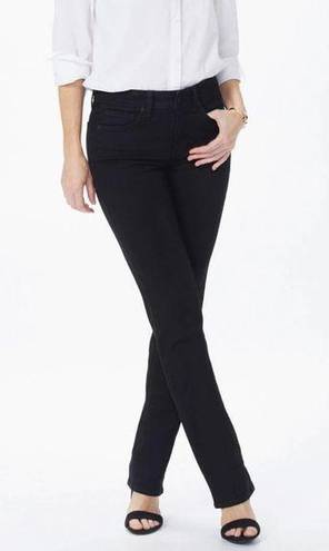 NYDJ  Petite Marilyn Straight Black Jeans