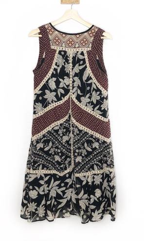 Anthropologie Floreat sleeveless grasslands floral midi dress