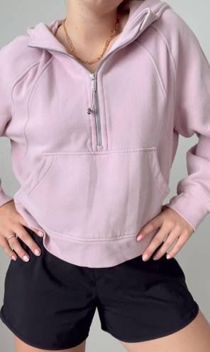 Lululemon Pinkish Purple Half Zip Scuba Hoodie