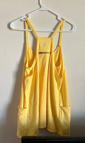 Free People Movement Hot Shot Mini Dress | NWOT | small | Mango Yellow