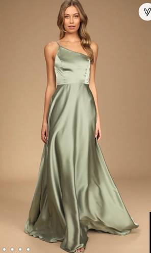 Lulus Sage Green Formal Gown