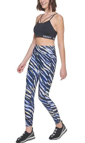 DKNY  Sport High Waist 7/8 Performance Leggings Hydrangea Heatwave, Size S NWT