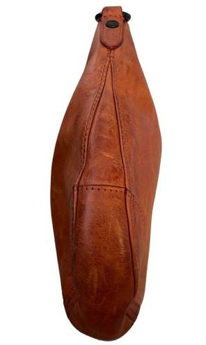 Frye  Melissa Small Scooped Hobo Bag in Burnt Orange