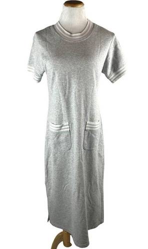 Coldwater Creek  90s Mom Esthetic Midi Sweatshirt Jersey Style Cotton Dress PM