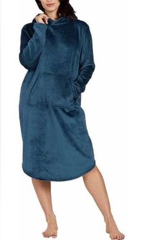 32 Degrees Heat  Women's Hooded Cozy Plush‎ Sleep Lounger, S/M Teal