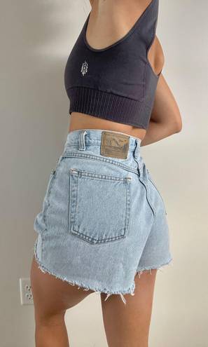 American Vintage USA Blue Denim Mom Shorts