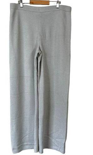 St. John  Santana Knit Wide Leg High Waist Trousers