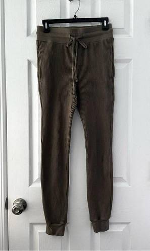 The Range  Revolve Utility Olive Green Vital Rib Slim Jogger Sweatpants Small