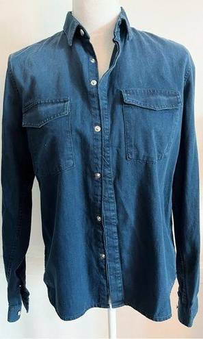 The Kooples  • NWT Non Compliant Dark Blue Denim Button Down Shirt