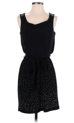 White House | Black Market  Black Sleeveless Studded Skirt Casual Dress Size XS