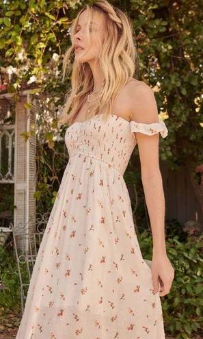 Prómesa Buds Of May Off-Shoulder Floral Maxi Dress