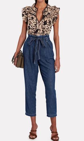 L'AGENCE Violette Denim Paperbag Pants NWT