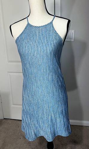 Renee C  Sleeveless Strappy blue Dress size S Small Tank Slip sundress Lined