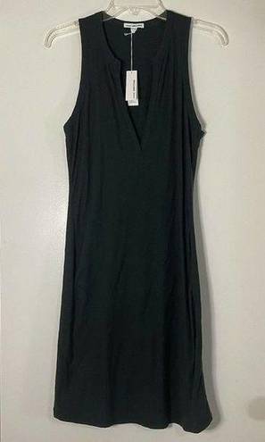 James Perse NEW!  sleeveless green cotton modal shirt dress size 1 small $195