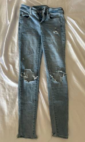 American Eagle Outfitters Blue Ripped Jeans