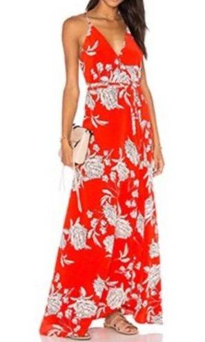 Yumi Kim NEW  FRENCH ROSE RED SILK RUSH HOUR MAXI Dress Size XS