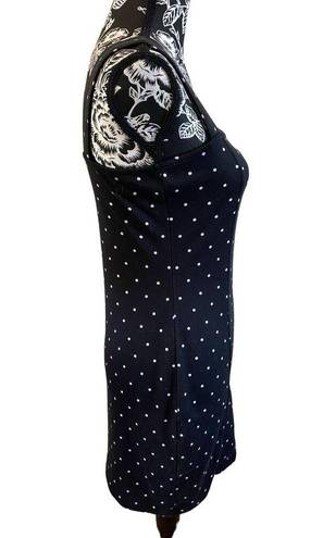 Divided  By H&M Black Polka Dot Mini Dress Formal Career Workwear