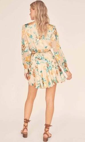 ASTR AJA FLORAL MINI DRESS NWT Wrap Dress Small