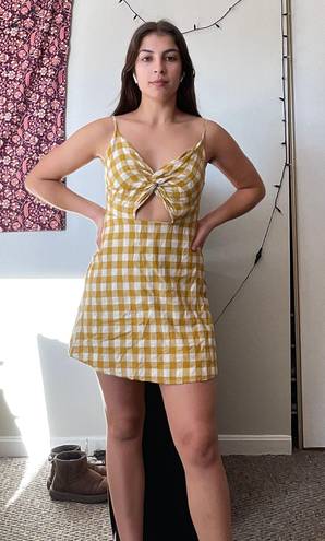 Reverse Yellow Gingham Dress