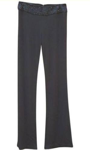 Laundry by Shelli Segal Black Flare Leg Knit Pants