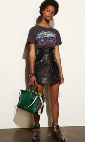 Coach  Runway resort 2017 lamb leather skirt (0)