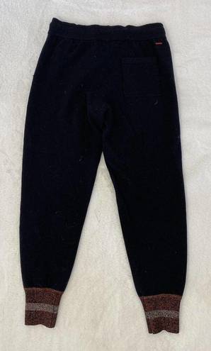 n:philanthropy  Black Metallic Glittery Short Sleeve Bodysuit Joggers Set Size S