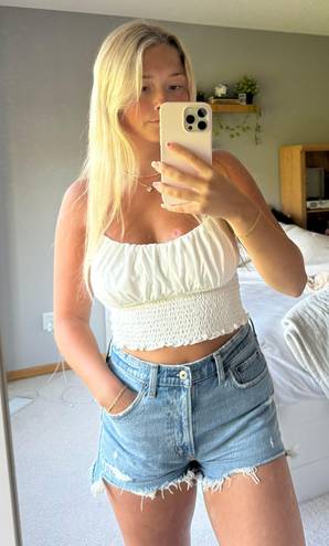 Urban Outfitters White Cropped Tank