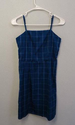 Aeropostale Plaid Mini Dress with Adjustable Straps