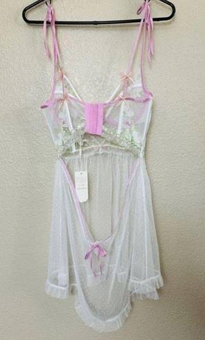 For Love & Lemons Waterlilies Slip Dress