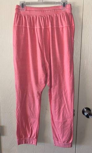 Anthropologie  Monica Harem Cotton Joggers in Watermelon Pink Pants - size small